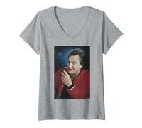 Womens Jim Belushi K-9 Actor Portrait By Michael Grecco V-Neck T-Shirt