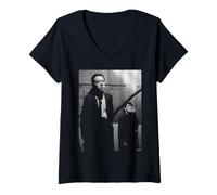 Women's Jim Kerr Charlie Burchill Simple Minds By David Corio V-Neck T-Shirt