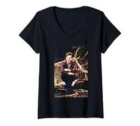 Womens Jim Kerr Simple Minds Once Upon A Time by Virginia Turbett V-Neck T-Shirt