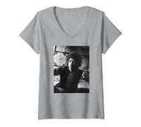 Womens Jimi Hendrix Guitar Legend at Mayfair Flat Purple Haze 1969 V-Neck T-Shirt