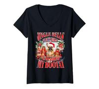 Womens Jingle Bells My Butt Smells Gas from My Bootay Frenchie Meme V-Neck T-Shirt