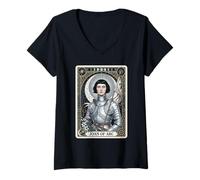 Women's Joan of Arc Jeanne d Arc V-Neck T-Shirt