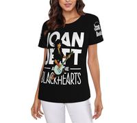 Women's Joan Singer Jett T-Shirts Stylish Multi-Sided Printed Tees Summer Short Sleeve Tee-Shirt Multicoloured M