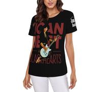 Women's Joan Singer T-Shirts Stylish Multi-Sided Printed Tees Summer Short Sleeve Tee-Shirt Multicoloured XXL