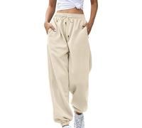 Womens Joggers Cinch Bottom Sweatpants with Pockets Straight Leg Tracksuits Bottoms Elasticated Waist Ladies Jogging Bottoms Summer Baggy Trousers Women Smart Casual Fleece Petite Sweatpants Plus Size