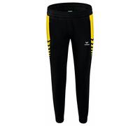 Erima Women's Six Wings Worker Pants (1102215), Black/Yellow, 36