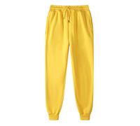 Womens Joggers Sweatpants UK Casual Jogging Pants Athletic Active Sweatpants Running Gym Workout Tracksuit Bottoms Drawstring Elastic Waist Lounge Trousers Yellow 3XL