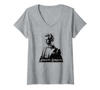 Womens Johann Strauss Wiener Waltz Music Waltz King Operetta V-Neck T-Shirt
