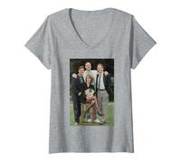 Womens John Cleese Jamie Lee Curtis Michael Palin Kevin Kline V-Neck T-Shirt
