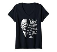 Womens John Lewis Necessary Trouble V-Neck T-Shirt