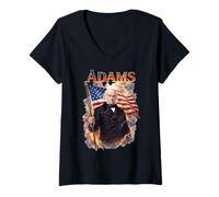 Women's John Quincy Adams V-Neck T-Shirt