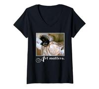 Womens John Singer Sargent Mosquito Net Painting ART MATTERS V-Neck T-Shirt