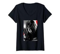 Womens John Wick Illustrated Poster V-Neck T-Shirt
