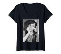 Womens Johnny MARR The Smiths This Charming Man Guitarist 1984 V-Neck T-Shirt