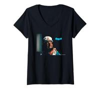 Womens Johnny Moore’s Three Blazers Charles Brown by Michael Grecco V-Neck T-Shirt