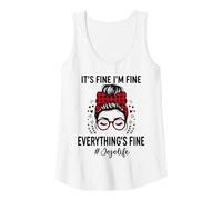 Womens JoJo Its Fine Im Fine Everythings Fine Mothers Day Tank Top