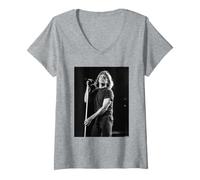 Women's Jon Bon Jovi Livin' On A Prayer Rock Singer David Corio V-Neck T-Shirt