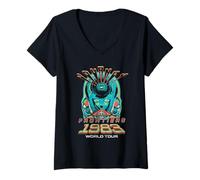 Womens Journey Front and Back Frontiers 1983 Tour Vintage Band V-Neck T-Shirt