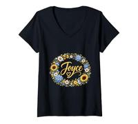 Women's Joyce Flower V-Neck T-Shirt
