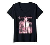 Women's Juan Gabriel Mexico con Escalas en Mi Corazon Rectangle V-Neck T-Shirt