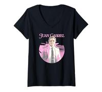 Women's Juan Gabriel Mexico con Escalas en Mi Corazon Round Cover V-Neck T-Shirt