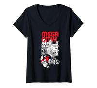 Womens Judge Dredd 2000 AD Comics Mega City One V-Neck T-Shirt