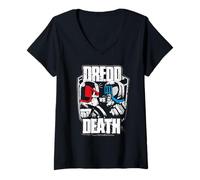 Womens Judge Dredd Dredd vs Death 2000 AD Comics V-Neck T-Shirt