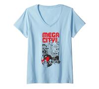 Womens Judge Dredd Mega City One 2000 AD Comics V-Neck T-Shirt