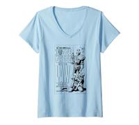 Women's Judge Dredd No 1 Comic Retro 2000 AD V-Neck T-Shirt