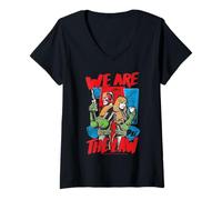 Womens Judge Dredd We are The Law 2000 AD Comics V-Neck T-Shirt