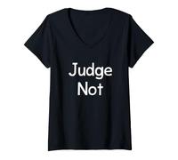 Women's Judge Not Moral Compass V-Neck T-Shirt