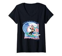 Women's Julius The Monkey Break Out The Ordinary Retro Surfing V-Neck T-Shirt