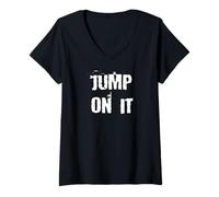 Women's Jump On It Motivational V-Neck T-Shirt