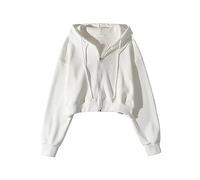 Womens Jumper Ladies Jumpers Gifts for Students From Teachers Workout Running Hiking Women's Short Casual Cardigan Jacket Vintage Loose Hooded Drawstring Zipper Hoodie Bargains of The Day Sale