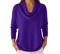 Women's Jumpers Elegant Retro Soft Triangle Neck Solid Color Sweater Top Winter Fleece Cozy Jumper Long Sleeved Knit Pullover Clothing Fashion Fall Outfits
