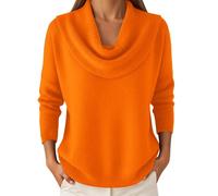 Women's Jumpers Elegant Retro Soft Triangle Neck Solid Color Sweater Top Winter Fleece Cozy Jumper Long Sleeved Knit Pullover Clothing Fashion Fall Outfits