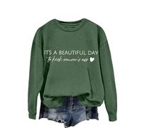 Women's Jumpers IT'S A DAY Sweatshirt Funny Mom Saying Sweatshirts Boy Mama Sweaters for Women Uk (Green, XXL)