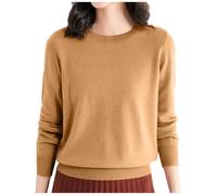 Women's Jumpers UK, Sweater for Womens for Winter, Women Jumper Cable Knit Long Sleeve Crew Neck Pullover Casual Sweater Tops Knitted Cricket Jumper Womens Stretch