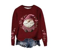 Womens Jumpers, Women's Festive 3D Knit Christmas Pattern Coarse Needle Wool Pullover Sweater Top