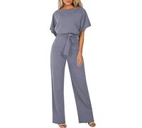 Women's Jumpsuit - Black, Large, Sleeveless, Wide Leg, Casual, Multi-Print, Wedding, Spring/Summer/Fall, Lightweight, Loose Fit, Adult, Petite, Tall, Plus Size, Everyday Use