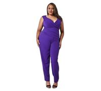 Women's jumpsuit Goddiva Bardot Scuba Violet 54