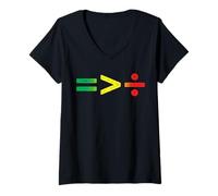 Women's Juneteenth Equality is Greater Than Division V-Neck T-Shirt