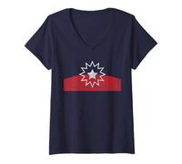 Womens JUNETEENTH FLAG JUNE 19TH 1865 END OF SLAVERY BLACK HISTORY V-Neck T-Shirt