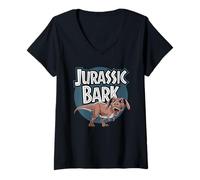 Women's Jurassic Bark V-Neck T-Shirt