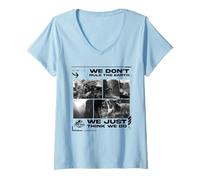 Womens Jurassic World Rebirth We Don’t Rule The Earth V-Neck T-Shirt