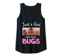 Womens Just A Girl Who Loves Bugs Ladybug Beetle Entomology Tank Top