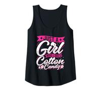 Womens Just A Girl Who Loves Cotton Candy Tank Top