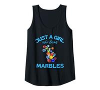 Womens Just a Girl Who Loves Marbles Design for Marble Players Tank Top