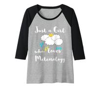 Womens Just A Girl Who Loves Meteorology Weather Meteorologist Raglan Baseball Tee