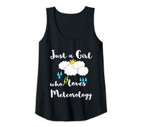 Womens Just A Girl Who Loves Meteorology Weather Meteorologist Tank Top